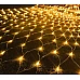 Ефектна коледна украса за дърво тип светеща LED мрежа
