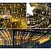Ефектна коледна украса за дърво тип светеща LED мрежа