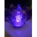 Стъклена коледна топка със светещо ангелче - коледен талисман