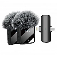 Двоен безжичен микрофон за телефон с Bluetooth