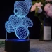 Детска 3D LED нощна лампа - три модела