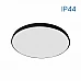 Влагоустойчив LED плафон за таван и баня с черен ринг IP44