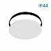 Влагоустойчив LED плафон за таван и баня с черен ринг IP44