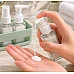 Празни стъклени шишенца за козметика - комплакт за пътуване 4х50ml с етикети