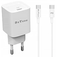 Комплект бързо зарядно 20W с кабел Type-C към Type-C 3A, 1M